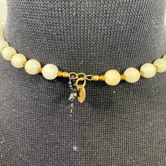 Natural Stone Beads Necklace With Unique Pendant And Tassel Detail By BPD Design - Picture 5 of 6